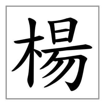 楊字五行